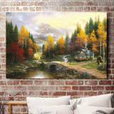 The Valley Of Peace HD Canvas Print Home Decor Paintings Wall Art Pictures