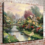 Lamplight Bridge  HD Canvas Print Home Decor Paintings Wall Art Pictures