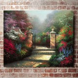 The Victorian Garden HD Canvas Print Home Decor Paintings Wall Art Pictures