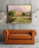 The Old Mission Santa Barbara HD Canvas Print Home Decor Paintings Wall Art Pictures