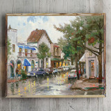 Rainy Day In Carmel  HD Canvas Print Home Decor Paintings Wall Art Pictures