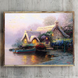 Lochaven Cottage HD Canvas Print Home Decor Paintings Wall Art Pictures