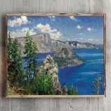 Crater Lake HD Canvas Print Home Decor Paintings Wall Art Pictures