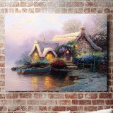 Lochaven Cottage HD Canvas Print Home Decor Paintings Wall Art Pictures