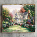 Victorian Garden II HD Canvas Print Home Decor Paintings Wall Art Pictures