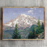 Mount Rainier HD Canvas Print Home Decor Paintings Wall Art Pictures