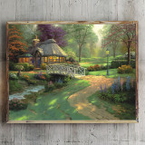 Friendship Cottage HD Canvas Print Home Decor Paintings Wall Art Pictures