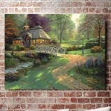 Friendship Cottage HD Canvas Print Home Decor Paintings Wall Art Pictures