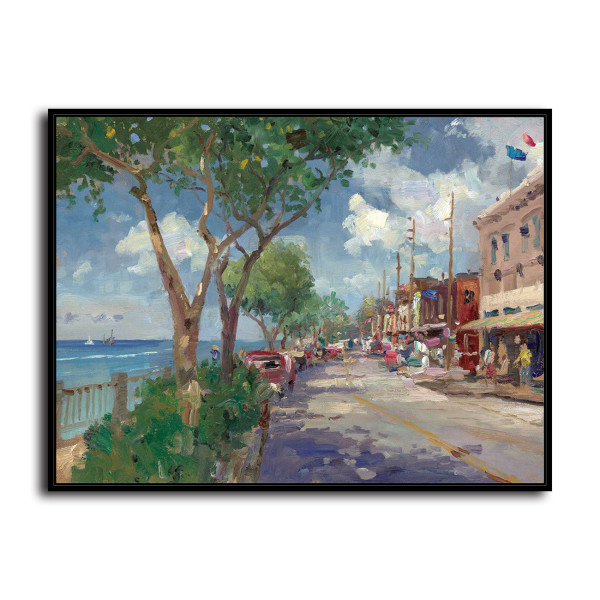 Front Street Lahaina HD Canvas Print Home Decor Paintings Wall Art Pictures