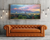 salt lake city of lights HD Canvas Print Home Decor Paintings Wall Art Pictures