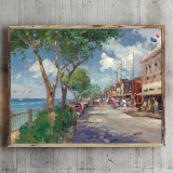 Front Street Lahaina HD Canvas Print Home Decor Paintings Wall Art Pictures