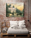 Victorian Christmas HD Canvas Print Home Decor Paintings Wall Art Pictures