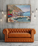 Island Afternoon Greece HD Canvas Print Home Decor Paintings Wall Art Pictures