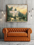 Victorian Christmas HD Canvas Print Home Decor Paintings Wall Art Pictures