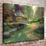 Friendship Cottage HD Canvas Print Home Decor Paintings Wall Art Pictures