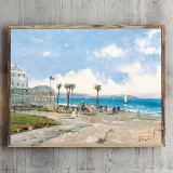 Morning at Nice HD Canvas Print Home Decor Paintings Wall Art Pictures