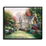 Victorian Garden II HD Canvas Print Home Decor Paintings Wall Art Pictures