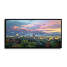 salt lake city of lights HD Canvas Print Home Decor Paintings Wall Art Pictures