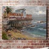 A- View From Cannery Row Monterey HD Canvas Print Home Decor Paintings Wall Art Pictures