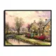 Lamplight Lane HD Canvas Print Home Decor Paintings Wall Art Pictures
