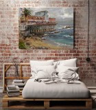 A- View From Cannery Row Monterey HD Canvas Print Home Decor Paintings Wall Art Pictures