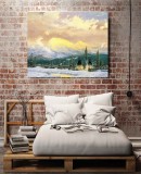 Lingering Dusk HD Canvas Print Home Decor Paintings Wall Art Pictures