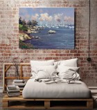 Monterey Marina HD Canvas Print Home Decor Paintings Wall Art Pictures