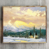 Lingering Dusk HD Canvas Print Home Decor Paintings Wall Art Pictures