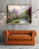 Lamplight Brooke HD Canvas Print Home Decor Paintings Wall Art Pictures