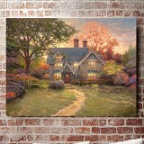 Gingerbread Cottage HD Canvas Print Home Decor Paintings Wall Art Pictures