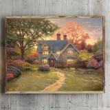 Gingerbread Cottage HD Canvas Print Home Decor Paintings Wall Art Pictures