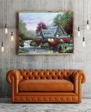 The Miller Cottage Thomashire HD Canvas Print Home Decor Paintings Wall Art Pictures