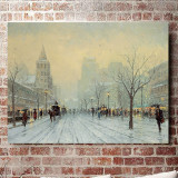 Blue Boulevard HD Canvas Print Home Decor Paintings Wall Art Pictures