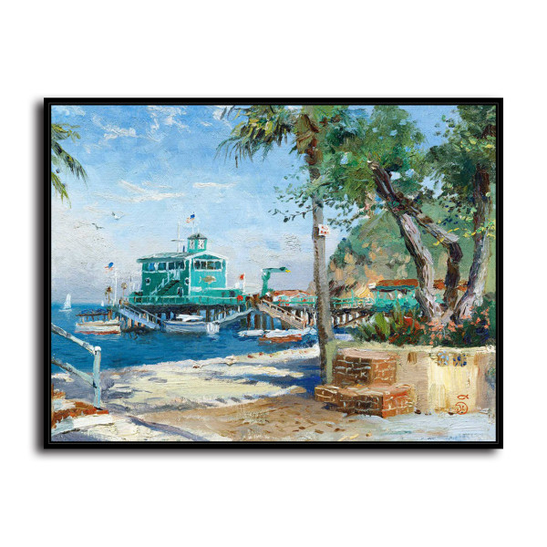 Catalina Rosie On The Pier HD Canvas Print Home Decor Paintings Wall Art Pictures