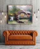 Collector Cottage I HD Canvas Print Home Decor Paintings Wall Art Pictures