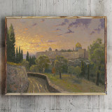 Jerusalem Sunset HD Canvas Print Home Decor Paintings Wall Art Pictures