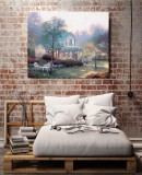The Village Inn HD Canvas Print Home Decor Paintings Wall Art Pictures