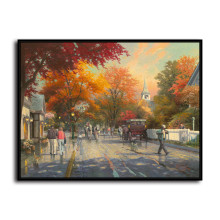 Autumn on Mackinac Island HD Canvas Print Home Decor Paintings Wall Art Pictures