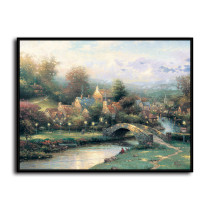 Lamplight Village HD Canvas Print Home Decor Paintings Wall Art Pictures