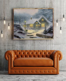 Home For The Evening HD Canvas Print Home Decor Paintings Wall Art Pictures