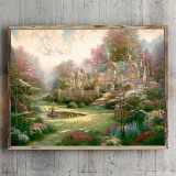 Gardens Beyond Spring Gate HD Canvas Print Home Decor Paintings Wall Art Pictures