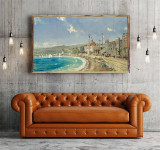 The Beach at Nice HD Canvas Print Home Decor Paintings Wall Art Pictures