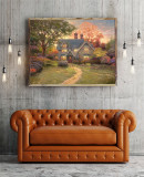 Gingerbread Cottage HD Canvas Print Home Decor Paintings Wall Art Pictures