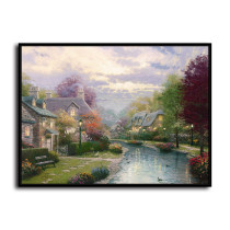 Lamplight Brooke HD Canvas Print Home Decor Paintings Wall Art Pictures