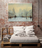 Blue Boulevard HD Canvas Print Home Decor Paintings Wall Art Pictures