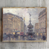 Piccadilly Circus HD Canvas Print Home Decor Paintings Wall Art Pictures