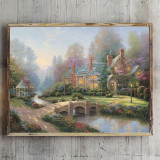 Beyond Spring Gate HD Canvas Print Home Decor Paintings Wall Art Pictures