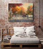 Autumn on Mackinac Island HD Canvas Print Home Decor Paintings Wall Art Pictures