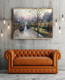 Hometown Christmas HD Canvas Print Home Decor Paintings Wall Art Pictures