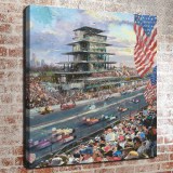 Indianapolis Motor Speedway 100th Anniversary Study HD Canvas Print Home Decor Paintings Wall Art Pictures